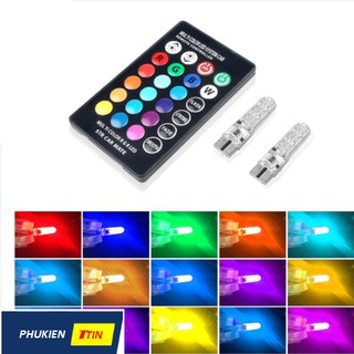 Cặp đèn 3d demi mt10 đổi màu có remote điều khiển