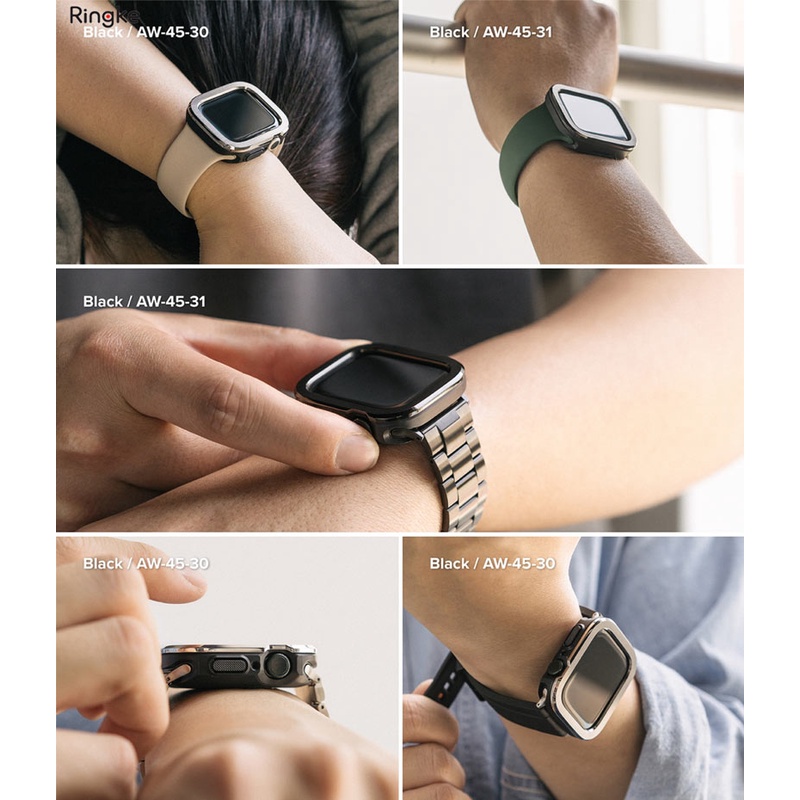 Combo Ringke Air Sports &amp; Bezel Styling App Watch 7 45mm/SE/6/5/4 44mm