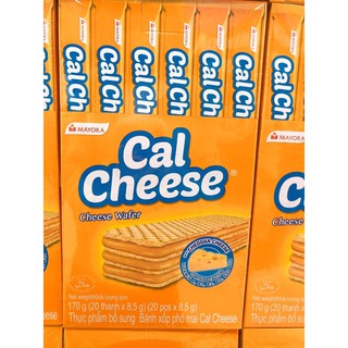 Mayora - Bánh Xốp Phô Mai Cal Cheese 170g (20 thanh x 8.5g)