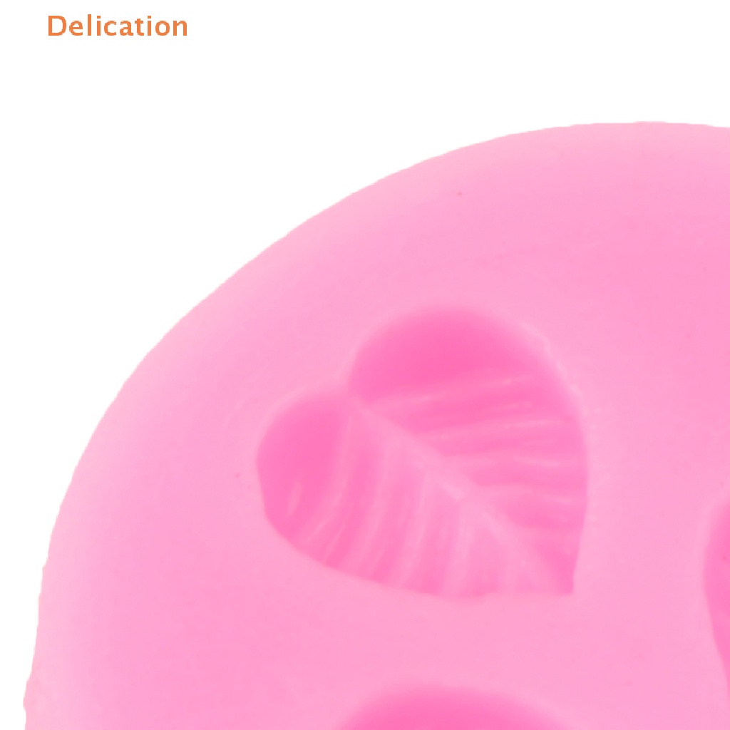 Khuôn Silicone Tạo Hình Làm Bánh Kẹo Hình Ba Chiếc Lá DIY