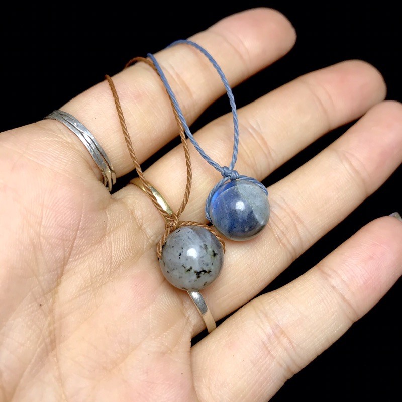 [Labradorite] (giá 1 viên )Dây chuyền, hạt lẻ đá thiên nhiên