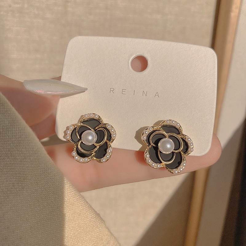 Bộ Khuyên Tai Đính Đá Opal Hình Oval Thời Trang Đơn Giản Sang Trọng Dành Cho Nữ