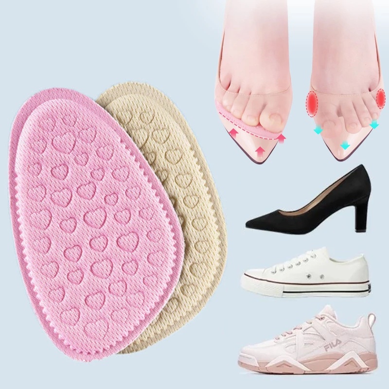 1 Cặp Miếng Lót Giày Cao Gót Bằng Silicon Mềm Dày Dặn Mát Xa Chống Mài Mòn Thoải Mái