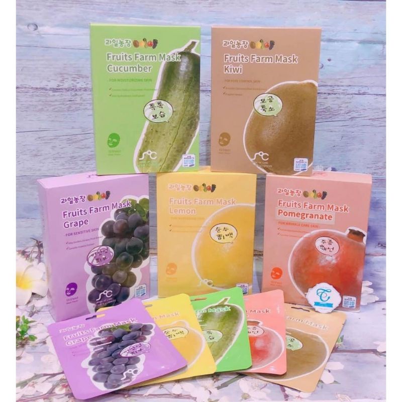 [AUTH] 🌸Mặt nạ hoa quả Rainbow Fruits Farm Mask Pack 25g🌸