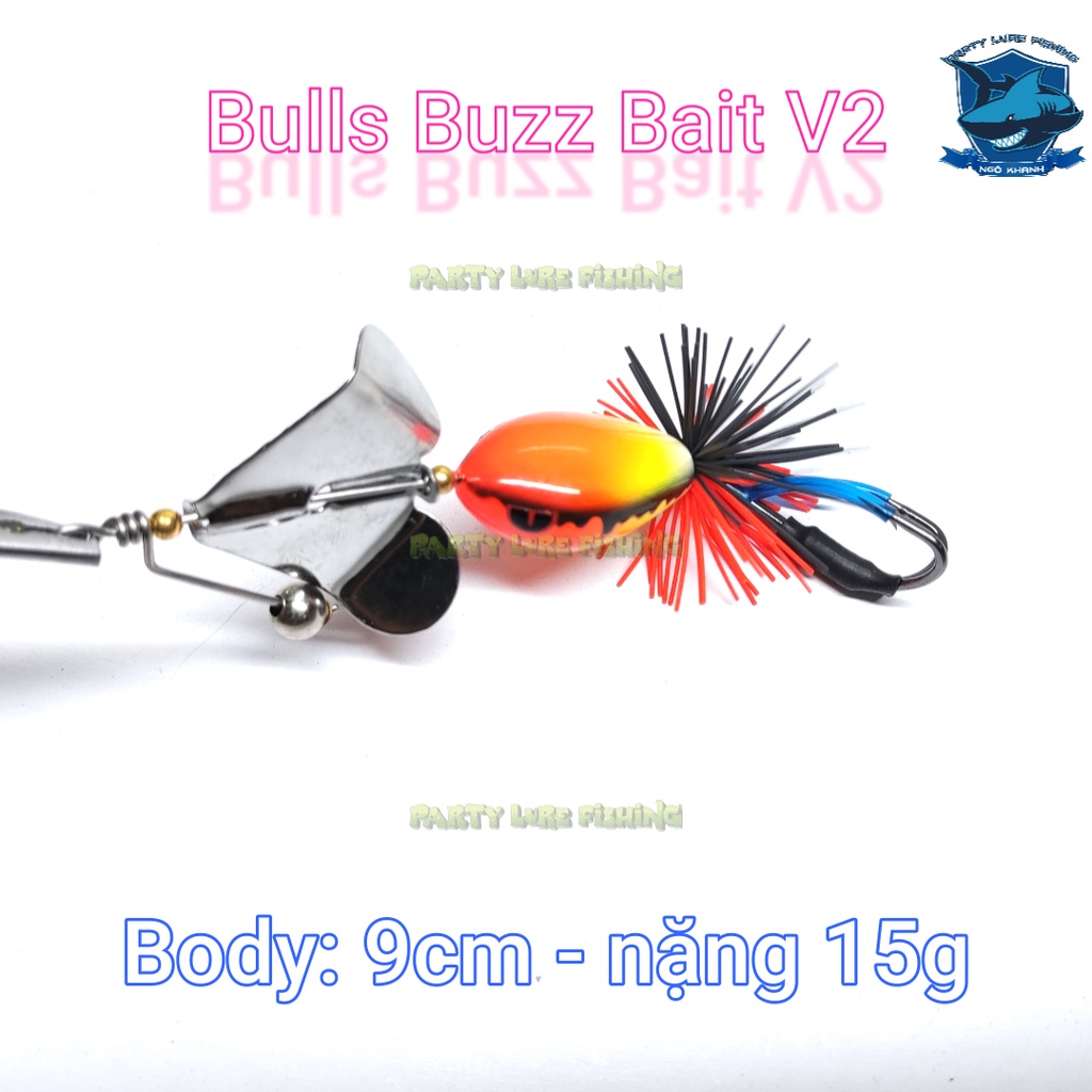 Mồi câu cá lóc - Bulls Buzz Bait V2 - 15g - Chuyên trị cá lóc bông - Made in Thái Lan