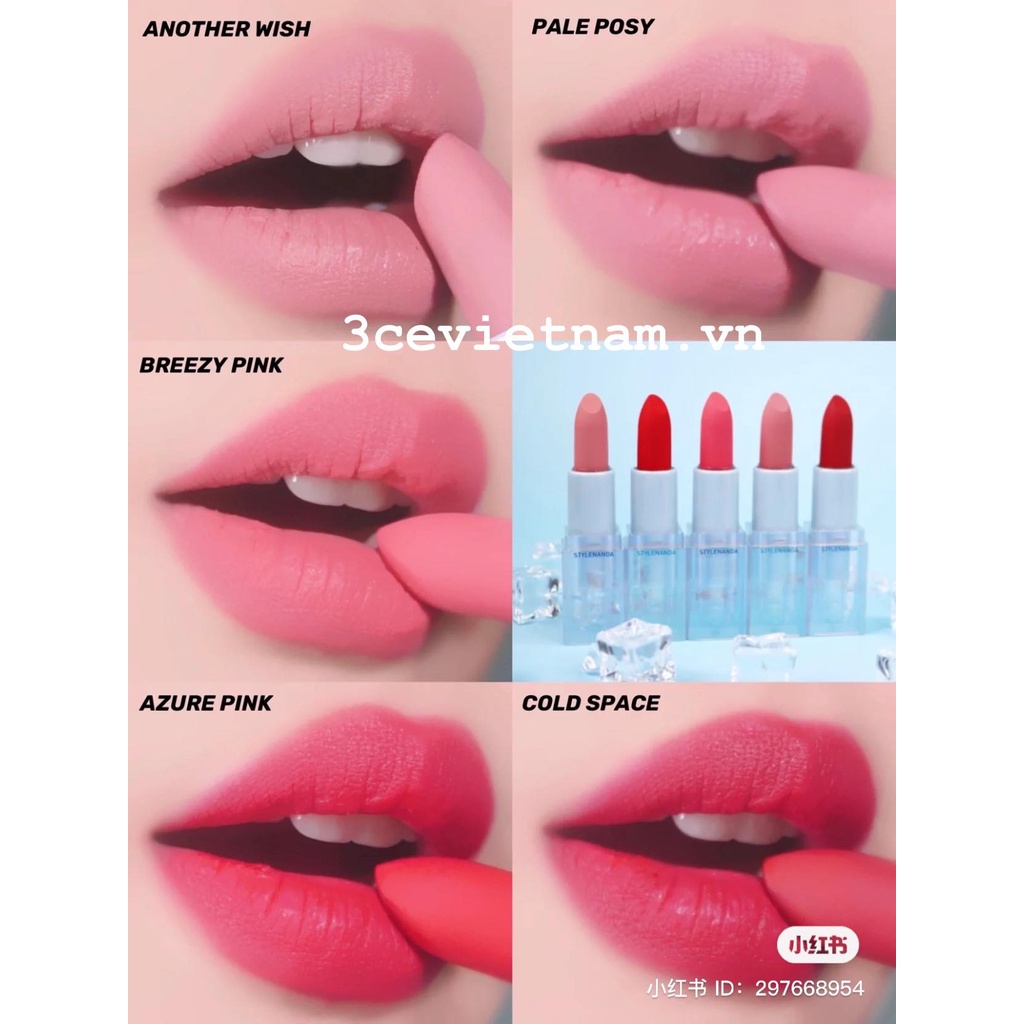 Son thỏi 3ce vỏ xanh summer radiance matte lip stick