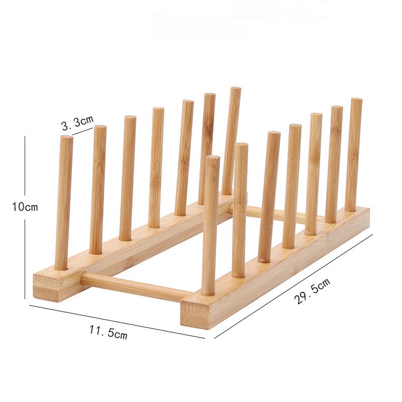 Giá Kê Dĩa Bằng Gỗ - Đồ Để Chén Dĩa Bằng Gỗ - Kệ Úp Ly Bằng Gỗ