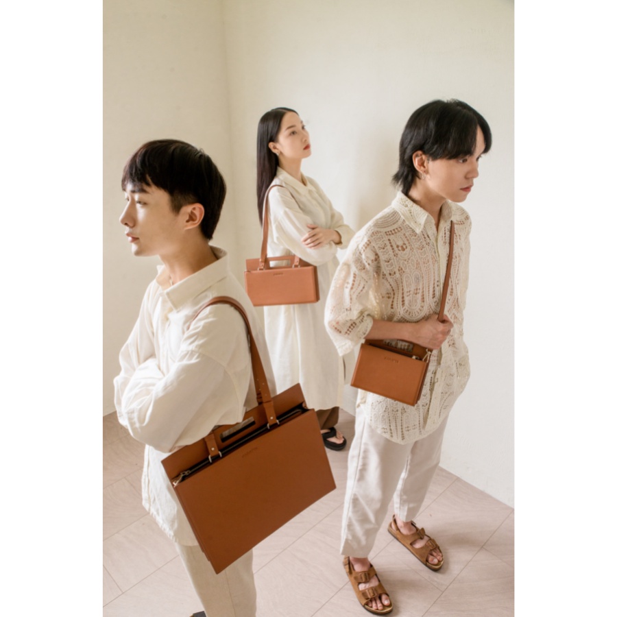 KARATTA | TWINBAG - FULL BROWN - TÚI THIẾT KẾ CAO CẤP