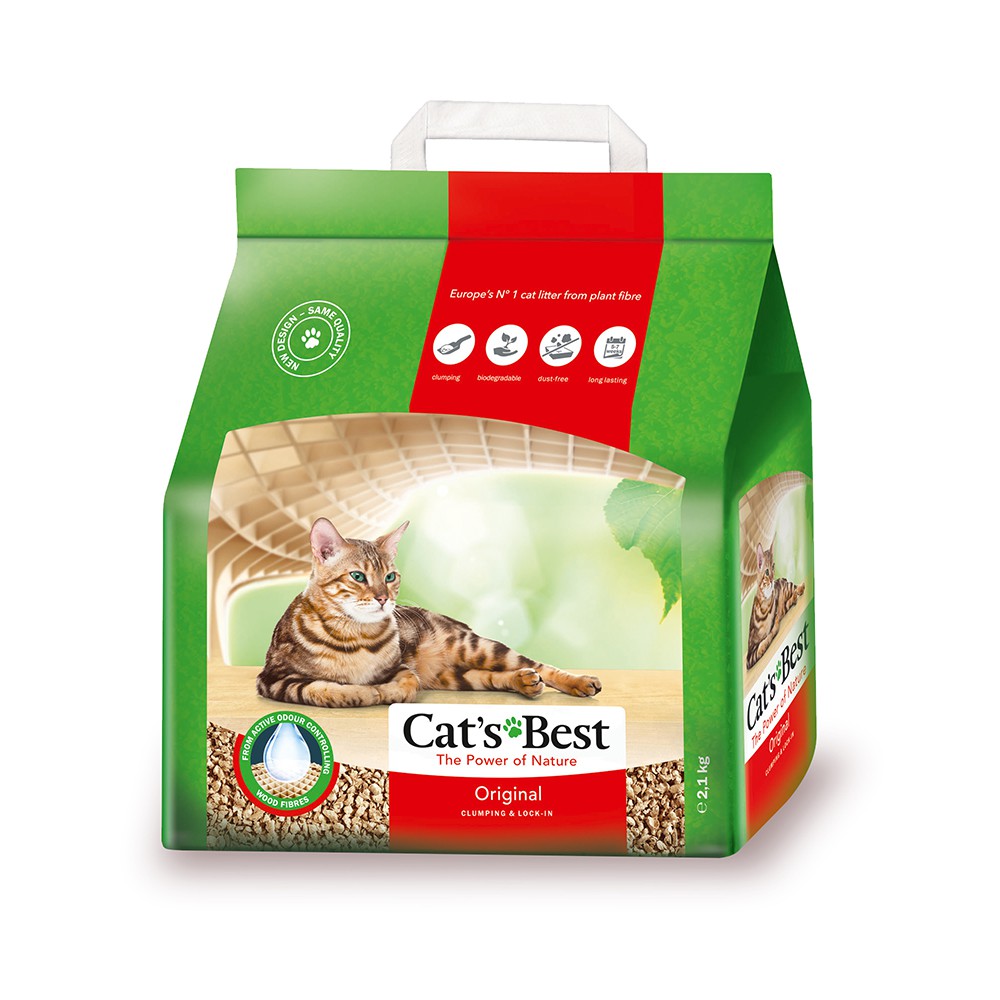 5LCÁT VỆ SINH HỮU CƠ CHO MÈO VÓN CỤC KHỬ MÙI VÀ VI TRÙNG CAT’S BEST ORIGINAL