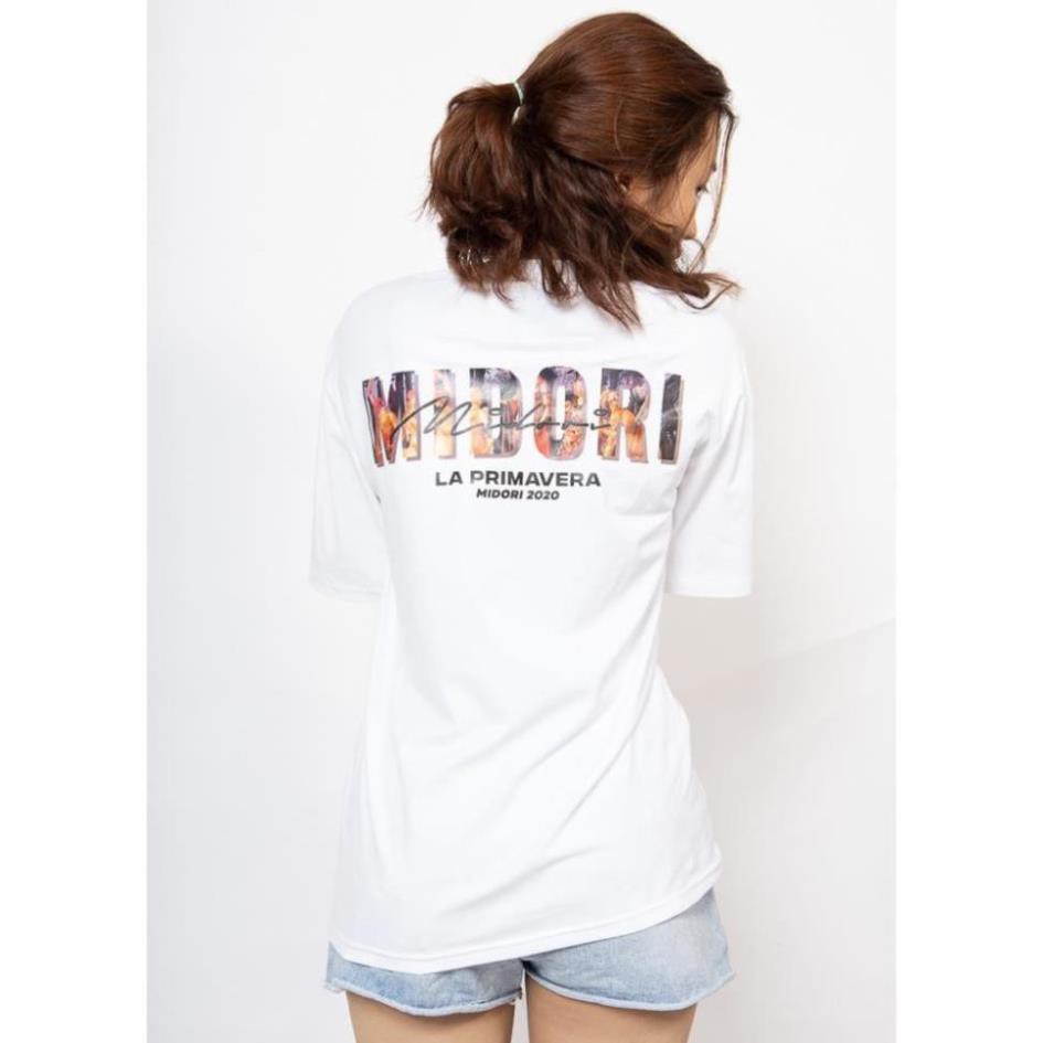 Áo thun nữ nam form rộng tay lỡ Phông Unisex 100% Cotton Chính Hãng La Prim Local Brand Mi Midori