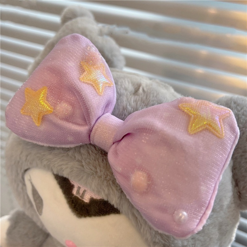 23cm lovely Kuromi Melody Cinnamoroll Anime Xingyue Pajamas Collection Plush Toy Pendant
