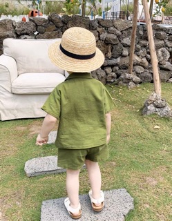 Bộ thô đũi trơn bé trai