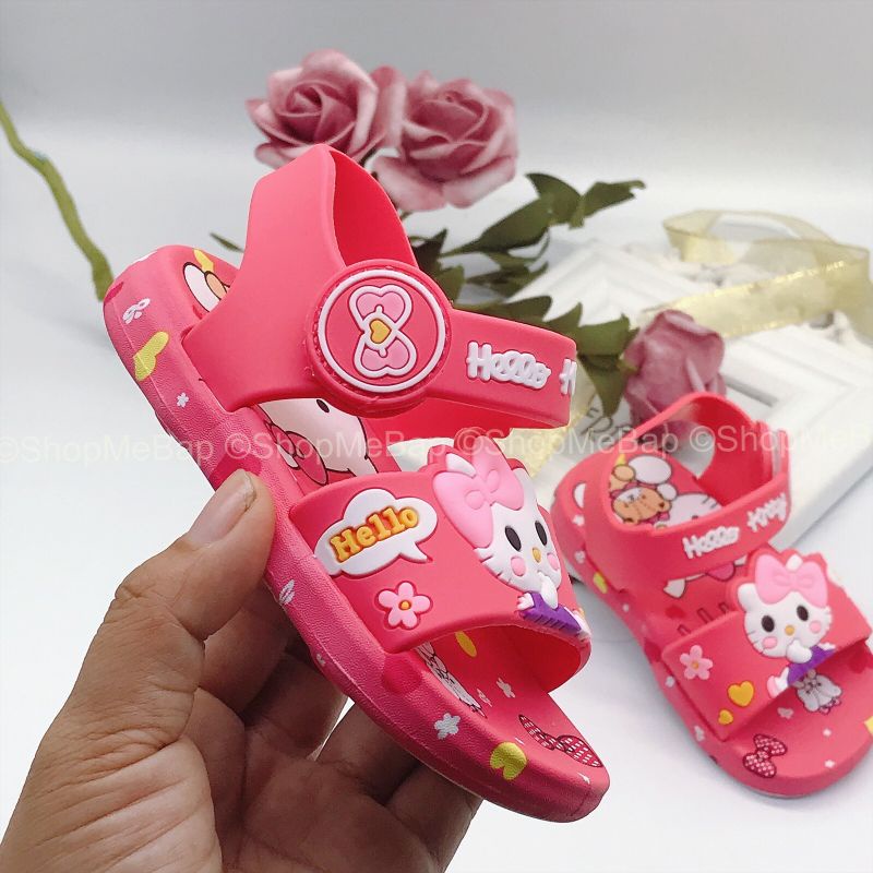 Dép tập đi 3D hellokity sắc nét siêu mềm siêu êm cho bé gái