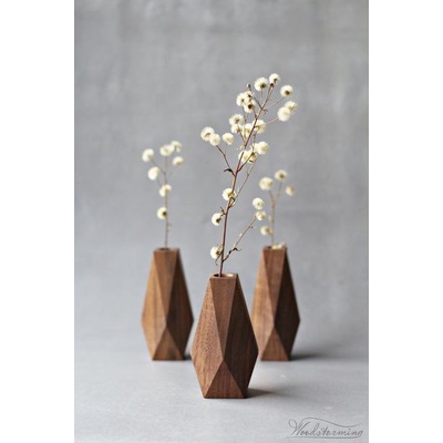 🌾Lọ Hoa Đa Giác Bằng Gỗ Từ 10cm -->30cm