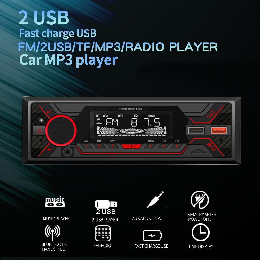 Máy Nghe Nhạc MP3 / FM / USB / AUX Tích Hợp Bảng Điều Khiển Dành Cho Ô Tô SHOUKEY