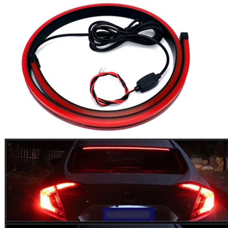 Đèn phanh hiệu ứng ngang dán kính sau xe ô tô 90cm