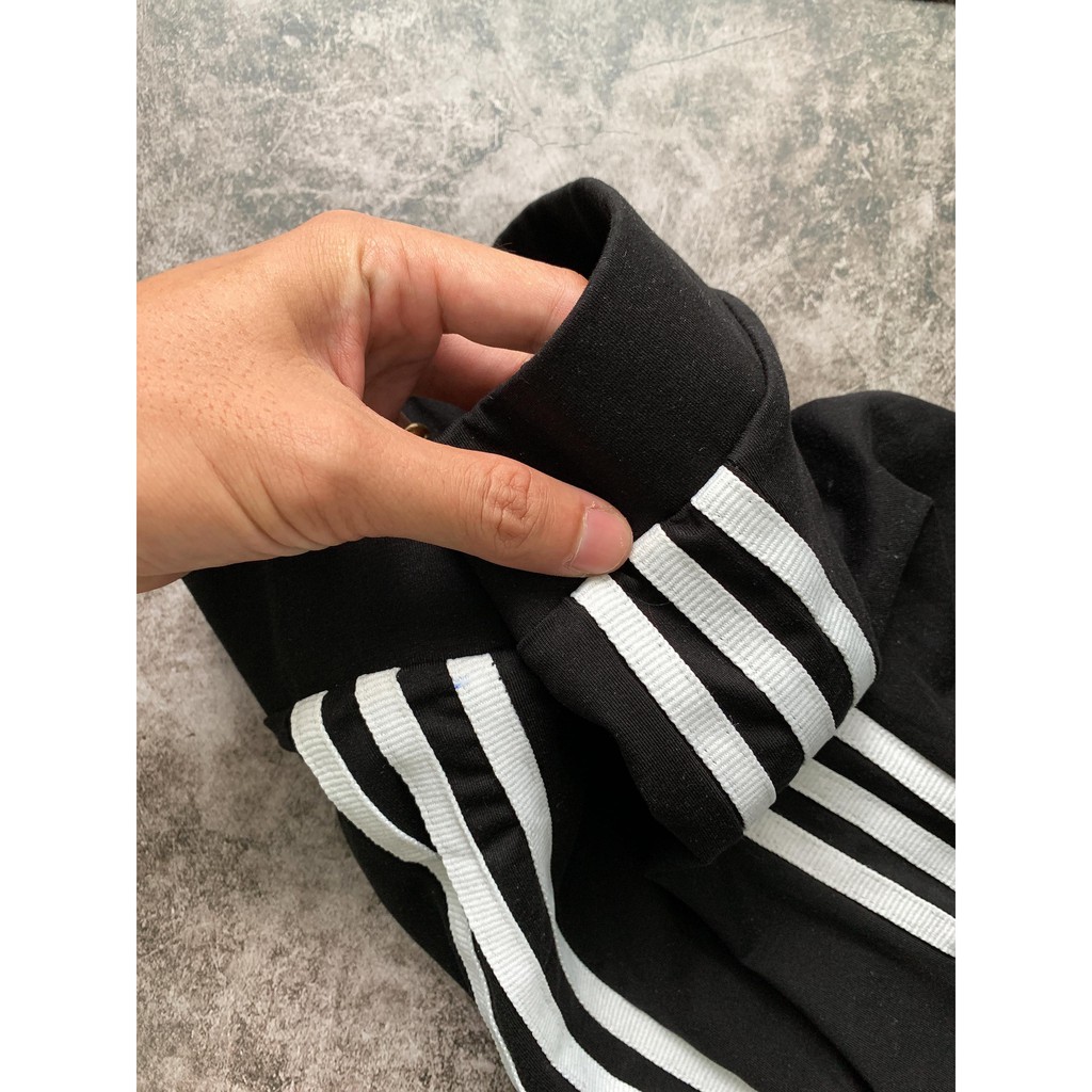 Quần Legging Short das đen 3 sọc mới 1619 Lock-Up cycle Tights