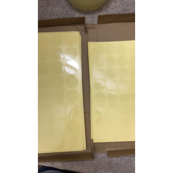 Combo 300 tem niêm phong nilon trong suốt decan dán 1,5cm-3cm, tem dán hộp sản phẩm hình tròn 1,5cm-3cm