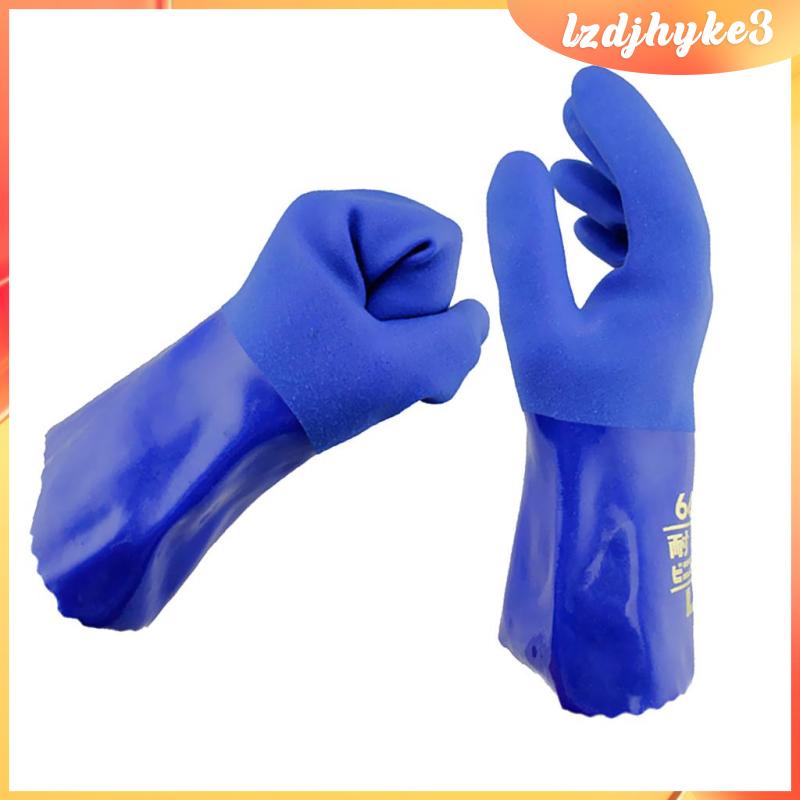 [lzdjhyke3] Một Cặp Găng Tay PVC Dài Bảo Vệ Cổ Tay Chống Hóa Chất M