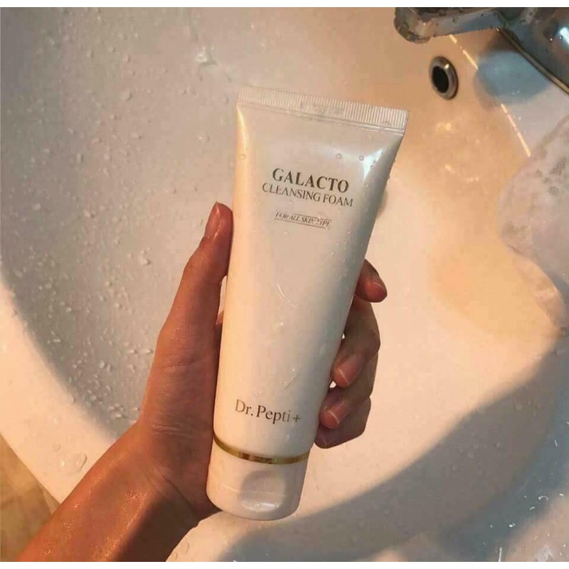 Sữa rửa mặt dưỡng trắng da Dr Pepti Galacto Cleansing Foam 110ml