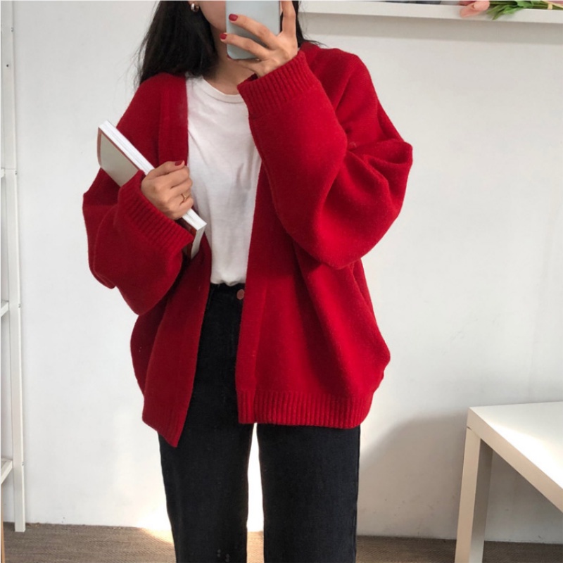 Áo Khoác Cardigan Dáng Rộng Thiết Kế Mới Thời Trang Dành Cho Nữ