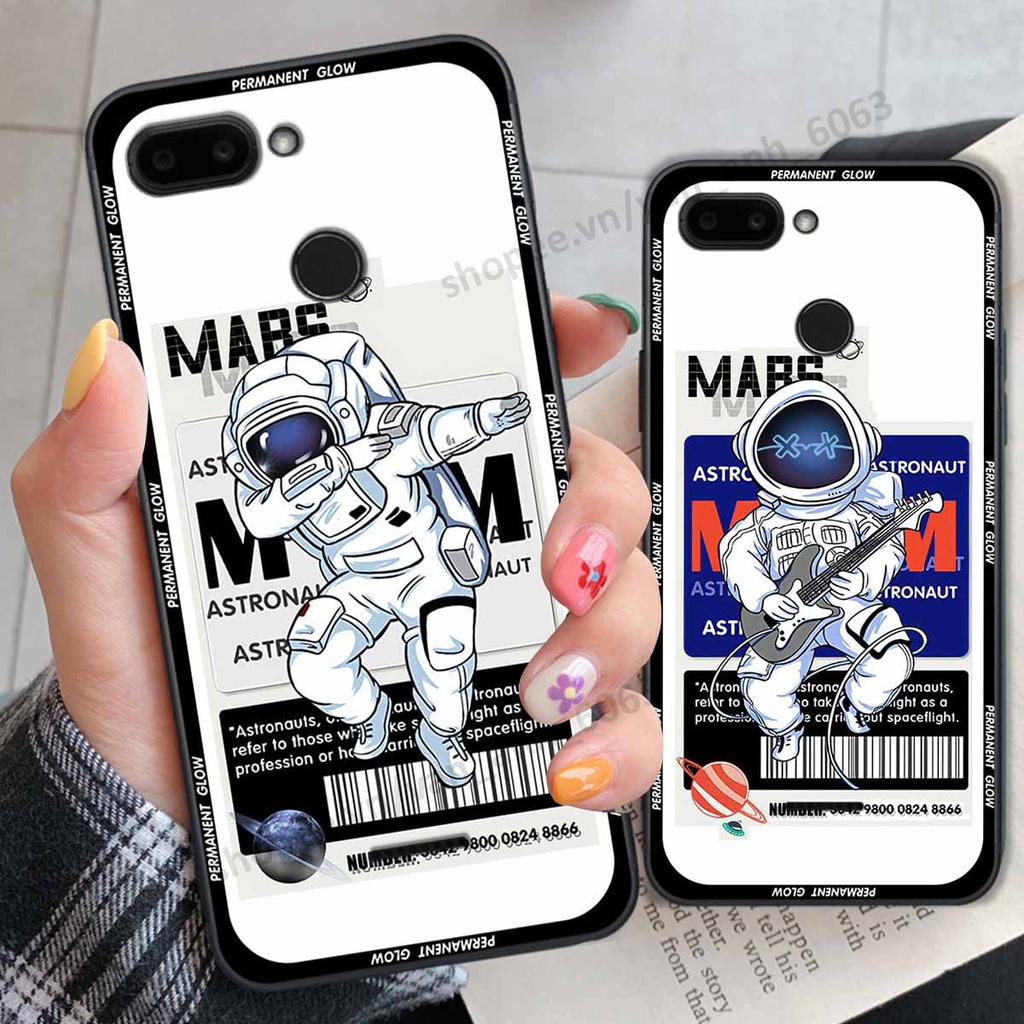 Ốp Xiaomi Redmi 6 be@r brick mars thời trang, ốp lưng điện thoại viền dẻo siêu chất