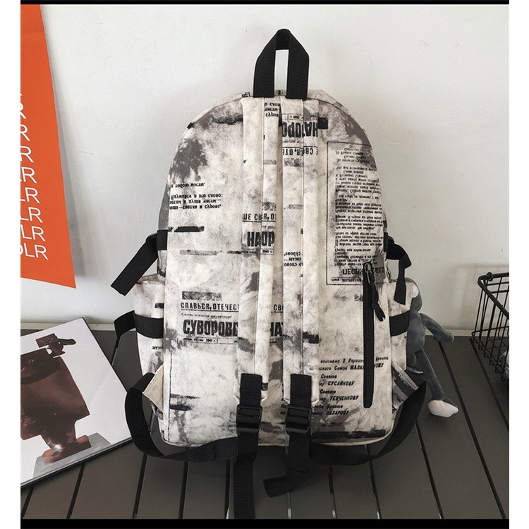 Balo đi học nam nữ ulzzang đựng Laptop Loang cho học sinh style Hàn Quốc unisex Mohana MH288