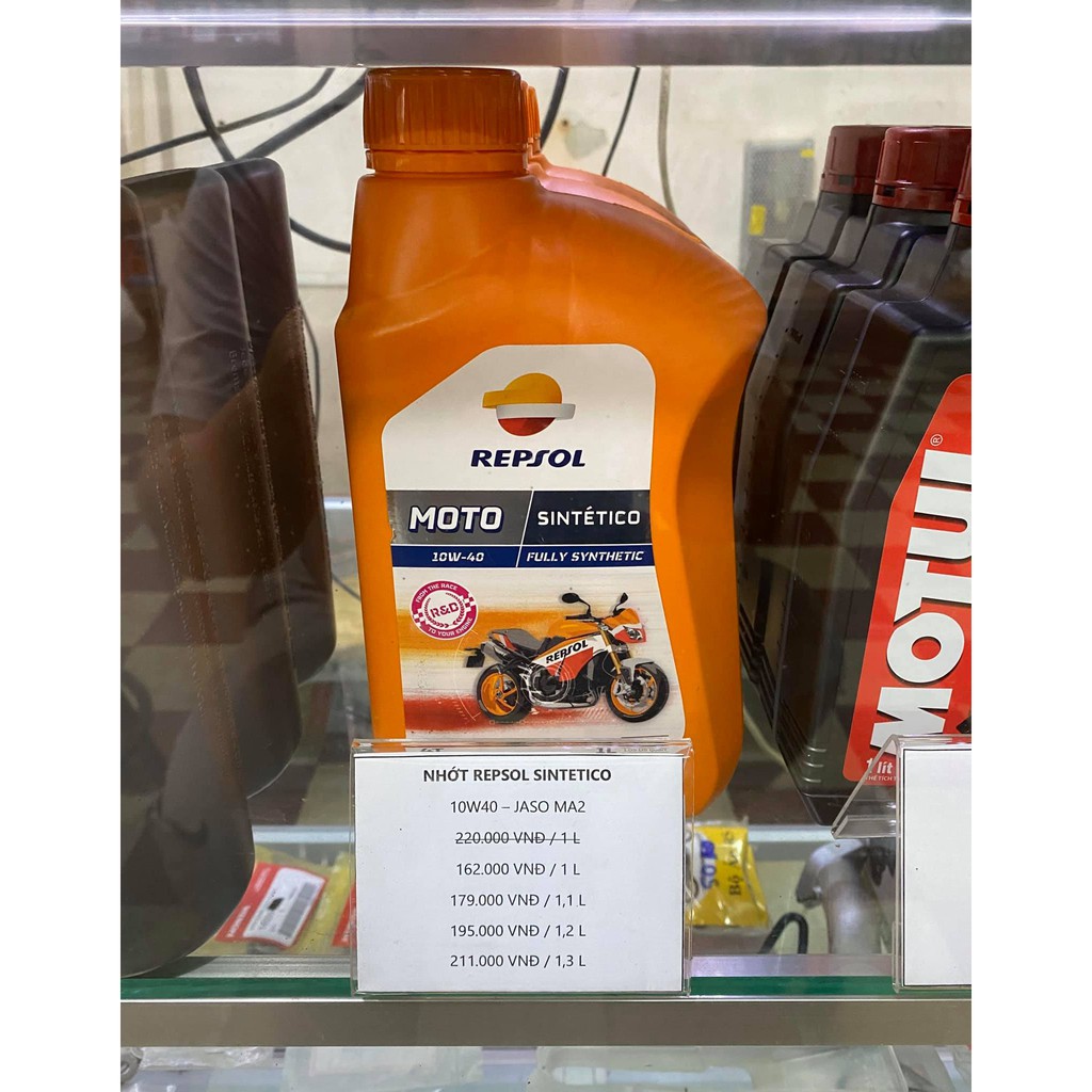 [GIÁ THẤP NHẤT SHOPEE] NHỚT REPSOL MOTO SINTETICO 4T 10W40 FULLY SYNTHETIC