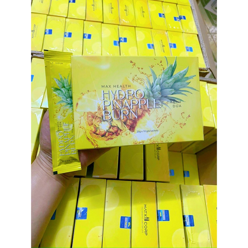 (hàng sịn công ty) Thạch dứa giảm cân matxi corp chính hãng Hydro Pinapple Burn vị trái cây ăn ngon dáng đẹp