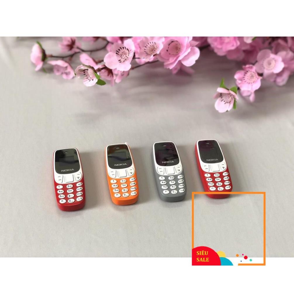 Điện thoại siêu nhỏ Nokia 3310 mini 2 sim 2 sóng cực khỏe, hỗ trợ nghe nhạc mp3,giả giọng,thay thế tai nghe blutooth