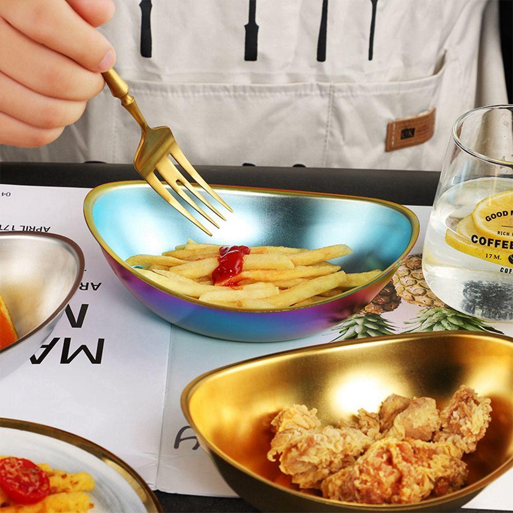 Tô Đựng Salad Bằng Kim Loại Dày Dặn Hình Dạng Độc Đáo