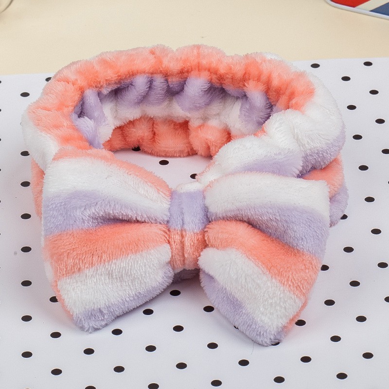 Băng đô turban chiếc Nơ cài tóc rửa mặt nữ vải lông mềm mịn - CT003 LANA QUEEN