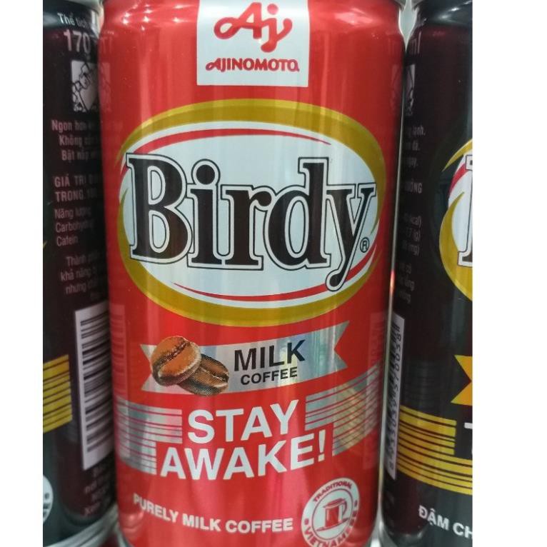 CÀ PHÊ ĐEN/ SỮA BIRDY LON 170ML