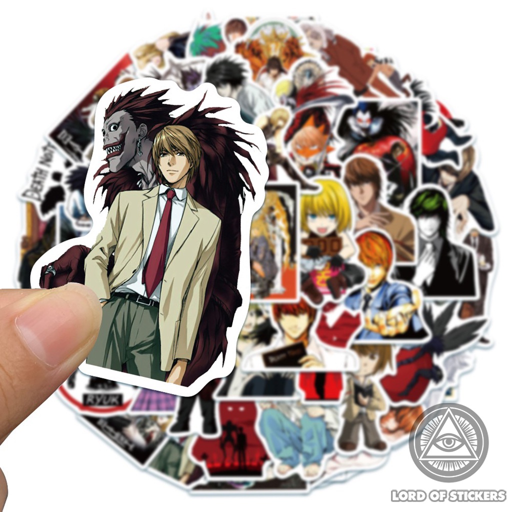 Set 50 Hình Dán Truyện Tranh Death Note Sticker Anime Manga Chống Thấm Nước Trang Trí Mũ Bảo Hiểm, Ván Trượt, Laptop, Sổ