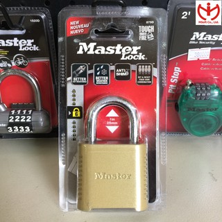 [Hỏa tốc HCM] Khóa số Master Lock 875 D thân đồng rộng 51mm có chìa đổi mật mã - MSOFT