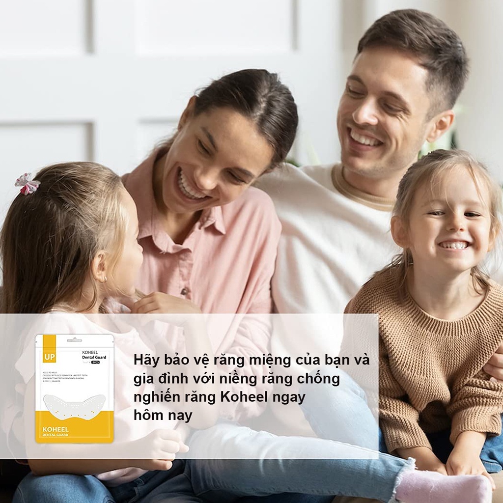 KOHEEL dụng cụ Chống nghiến răng bảo vệ răng 2 miếng