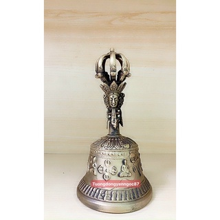 Chuông lắc đồng tay cầm tụng kinh ( cao 15 cm )