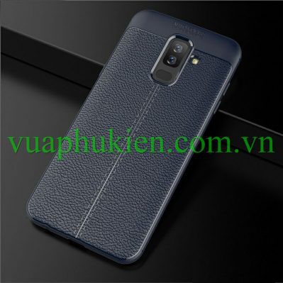 Ốp lưng dẻo giả da Auto Focus Samsung A6 Plus