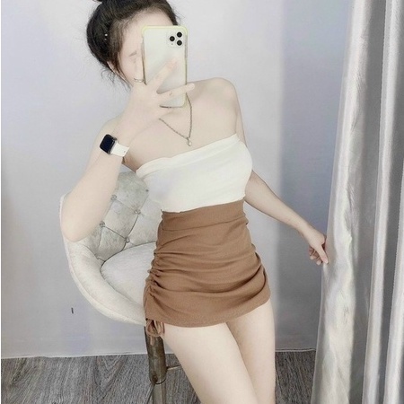 Áo ống chân váy rời đủ màu