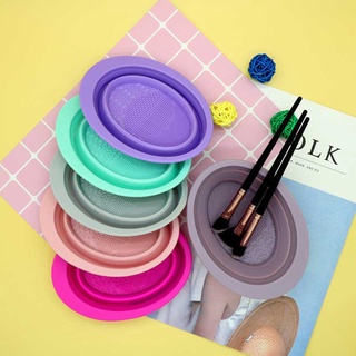 Miếng Silicone Vệ Sinh Cọ Trang Điểm Gấp Gọn Tiện Lợi