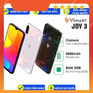 Điện thoại Vsmart Joy 3 Fullbox Nguyên Seal Chính Hãng VJ3 - Điện thoại thông minh