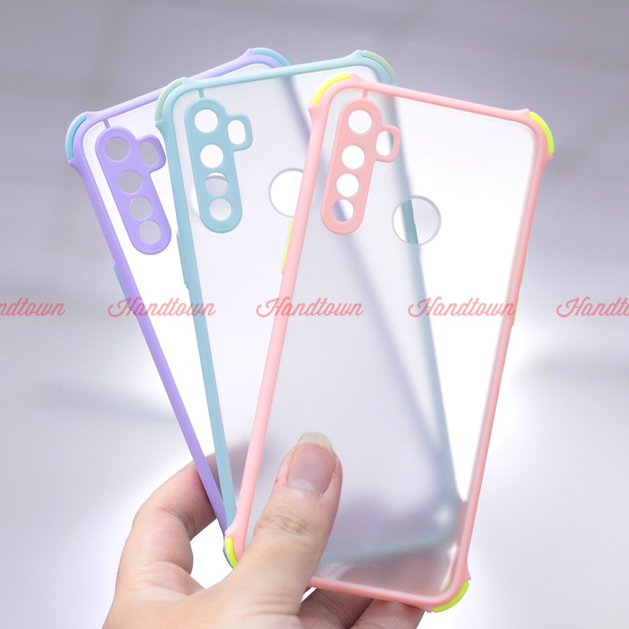 Ốp Lưng Chống Sốc Nhám Realme C3i Realme C3 i C 3i Realme 5 Realme5 Viền Màu Thời Trang TPU Viền Dẻo Lưng Cứng