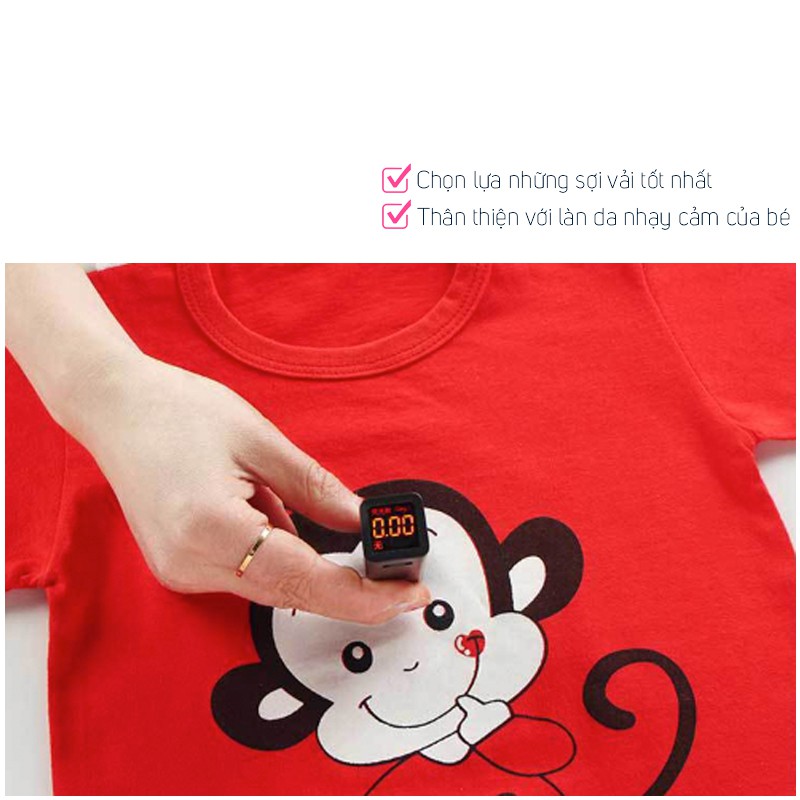 Bộ cộc tay bé gái chất cotton hoạ tiết dễ thương CHIVU's KID đồ bộ bé gái thoáng mát dễ thương