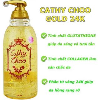 Sữa tắm cathy choo gold vàng 24 thái lan 750ml