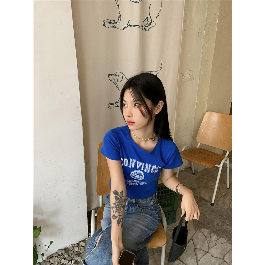 Áo Thun Cộc Tay In Họa Tiết Mùa Hè 53878