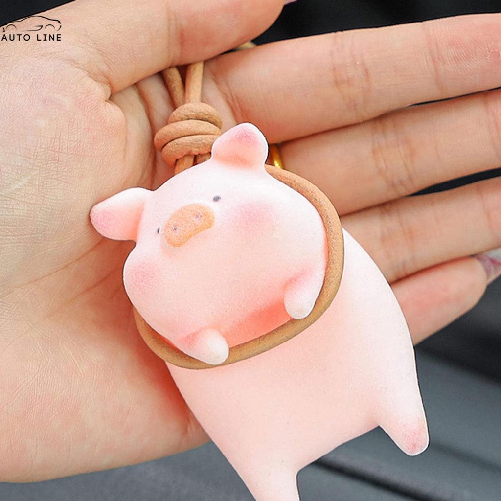 Phụ Kiện Treo Trang Trí Gương Chiếu Hậu Xe Hơi Hình Chú Heo Dễ Thương SHOPCYC3224