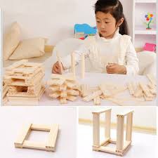 Bộ 100 thanh gỗ chữ nhật xếp tạo hình, đồ chơi gỗ