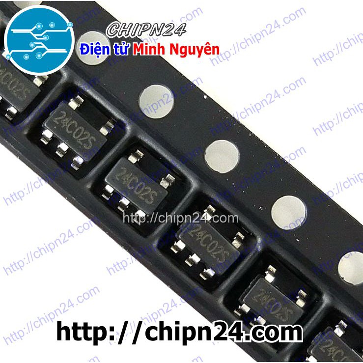 [3 CON] (SOP) IC Dán 24C02 SOT23-5 (SMD) (AT24C02 24C02S)