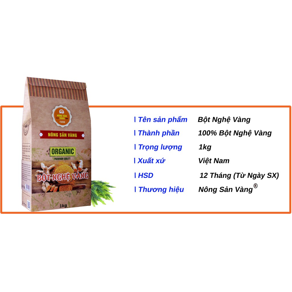 Bột Nghệ Vàng - Nông sản vàng 1kg