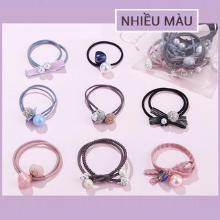 Bộ 8 dây cột tóc buộc tóc hàn quốc p001 - đồ bộ suli